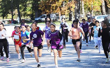 Sunny skies were out for Six Nations Elementary Schools annual Cross Country meet at Chiefswood Park.